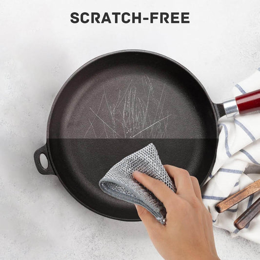 Buy 2, Get 1 Free Multipurpose Wire Dishwashing Rags (15 Pcs)