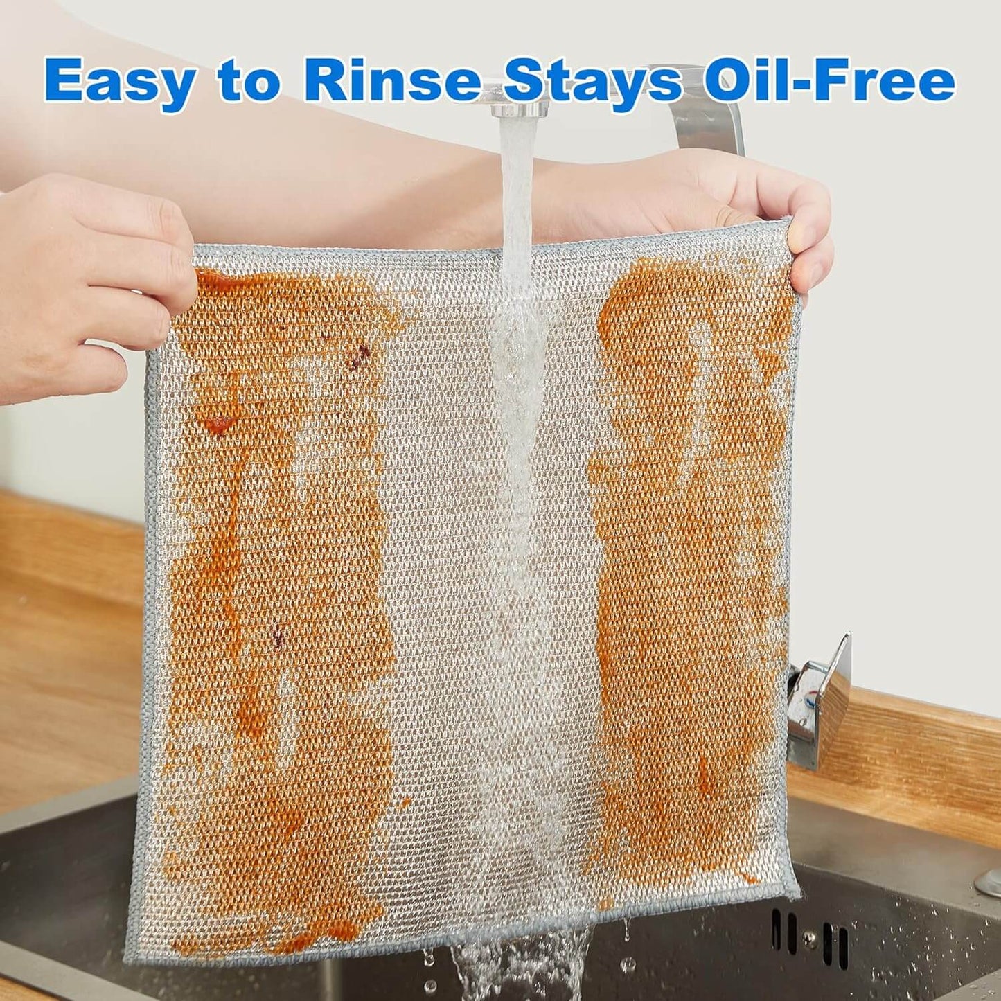 Buy 2, Get 1 Free Multipurpose Wire Dishwashing Rags (15 Pcs)