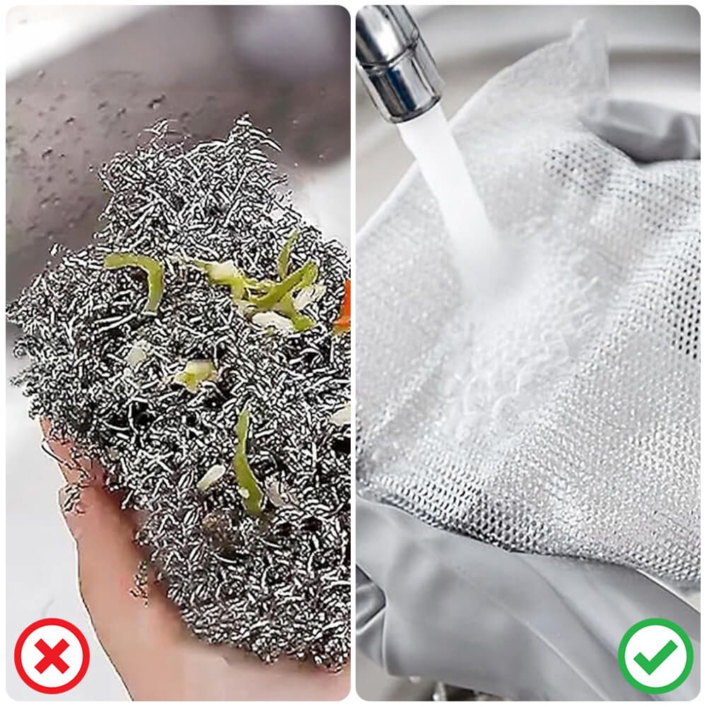 Buy 2, Get 1 Free Multipurpose Wire Dishwashing Rags (15 Pcs)