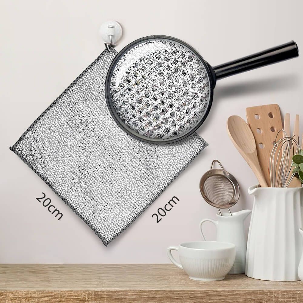 Buy 2, Get 1 Free Multipurpose Wire Dishwashing Rags (15 Pcs)