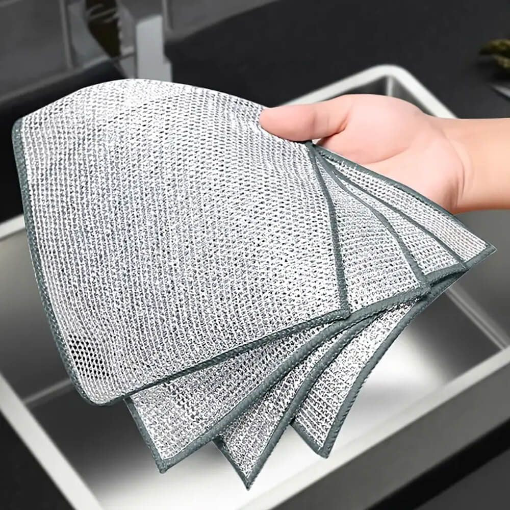 Buy 2, Get 1 Free Multipurpose Wire Dishwashing Rags (15 Pcs)